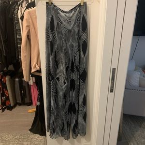 Anthropologie wide leg silk pant